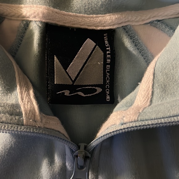 Y2K Whistler Baby-blue Zip-up Sweater - Women’s XS/S 🦋 - Picture 6 of 7